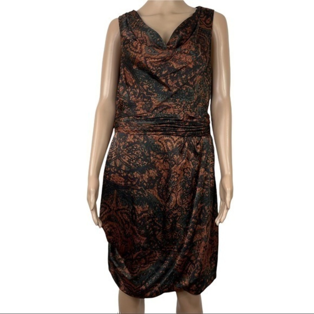 Andrew Marc New York Women Mini Dress Brown Sz 12